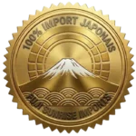 macaron certifiant que tous les fukusei genga et lithographies de la boutique sont importés du japon.